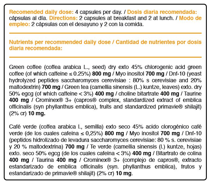 Supplement Facts SLIMGEN